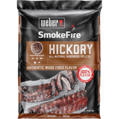 Weber Hickory All-Natural Hardwood Pellets 9kg 190102